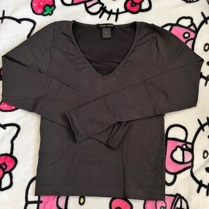 Moa Moa Women's Black and Grey Shirt